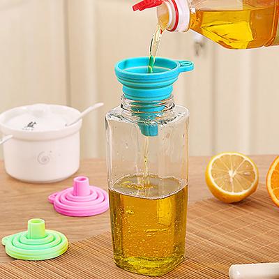 Силиконовый гель, практичная складная воронка, бункер, кухонный инструмент, гаджет