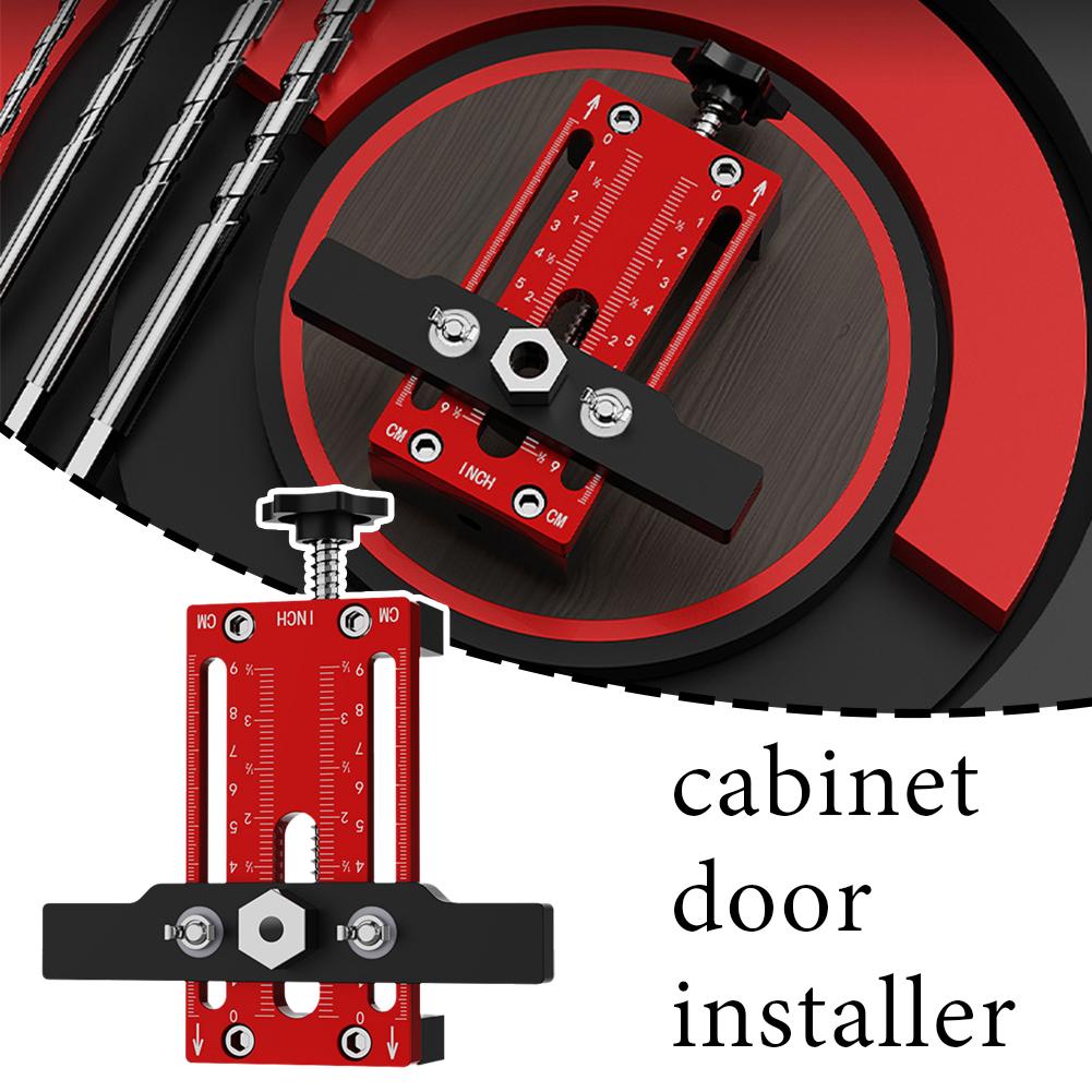 Cabinet Door Mounting Jig, with Support Arm&Clamp, Tool Frame Body Face with Alloy For Installi H4T4