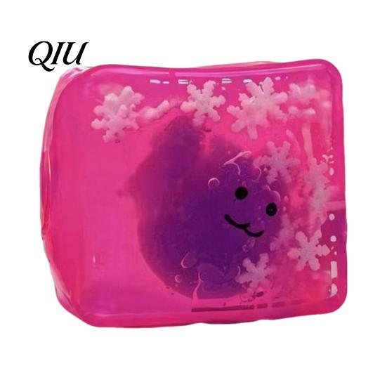 Portable Stress Ball Halloween Ghost Cube Squeeze Toy, Pumpkin Bat Relief with Clear Toy Snowflake, Hand Relaxation Sensory for Party Favors