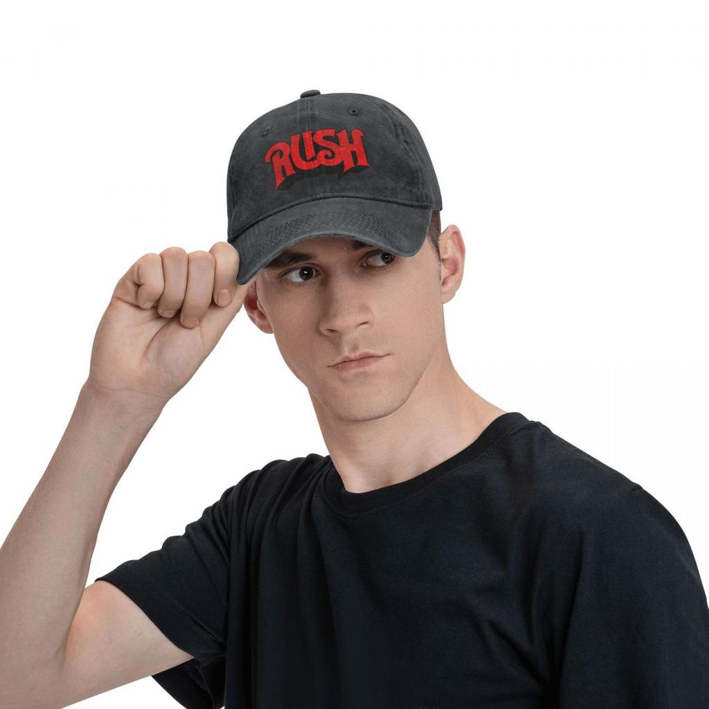 Бейсбольная кепка Rush Band Vintage Distressed Washed Headwear для мужчин и женщин Outdoor Summer Caps Hat