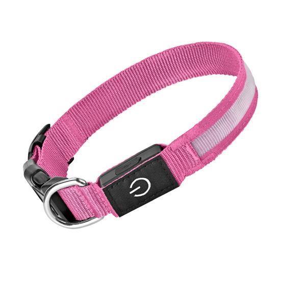 Светодиодный ошейник для собаки Перезаряжаемый светящийся ошейник для собаки 3 режима освещения Регулируемый светящийся ошейник для безопасности в ночное время Вечерние прогулки