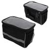 Black Bicycle Handlebar Bag Front Tube Bag Bike Basket Cycling Pouch for Outdoor Mountain Bike