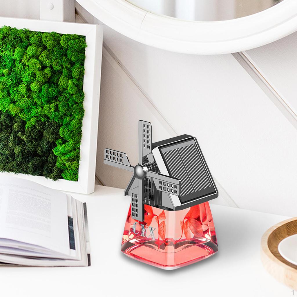 Автомобильный освежитель воздуха для дома с орнаментом ветряной мельницы, украшение приборной панели, гладкие поверхности, на солнечной энергии