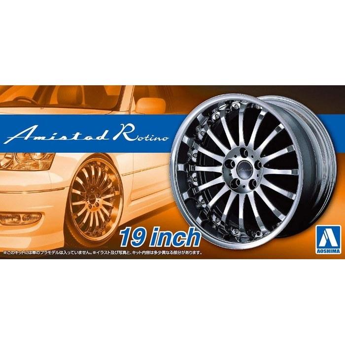Aoshima 1/24 The Tuned Parts No. 85 Amistad Rotino 19-inch Model Car Parts