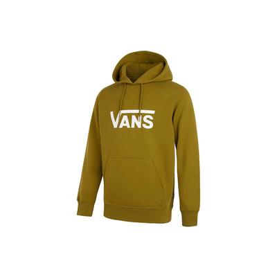 Vans Пуловер с капюшоном и флисовой подкладкой с цветными блоками и буквенным логотипом, топы унисекс, оливково-зеленый VN0A5H87YXH