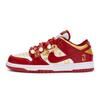 Кроссовки Dunk Low top для скейтбординга женские Красный Золотой FD9762-061(Команда80-)