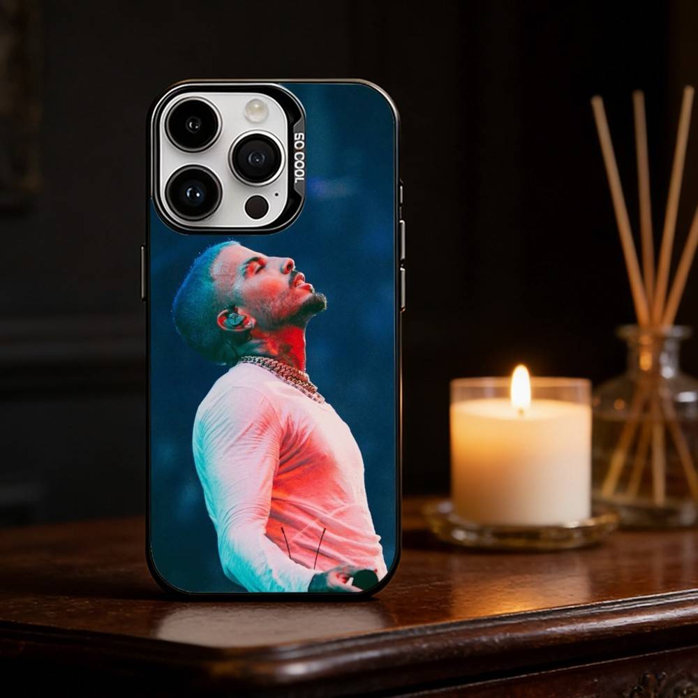 Singer R-Rauw Alejandro Phone Case For iPhone 17,16,15,14,13,12,11,Pro Max,Plus Candy Silver Cover
