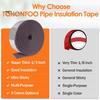 1 рулон изоляционной ленты для наружных труб. Устойчивая к атмосферным воздействиям изоляционная лента из пеноматериала для водопроводных труб. Холодостойкая защитная лента для труб.