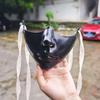 Японская маска самурая (половина лица) Легкий пластик Регулируемые ремешки для Хэллоуина Косплея Comic Con Выставок Мероприятий