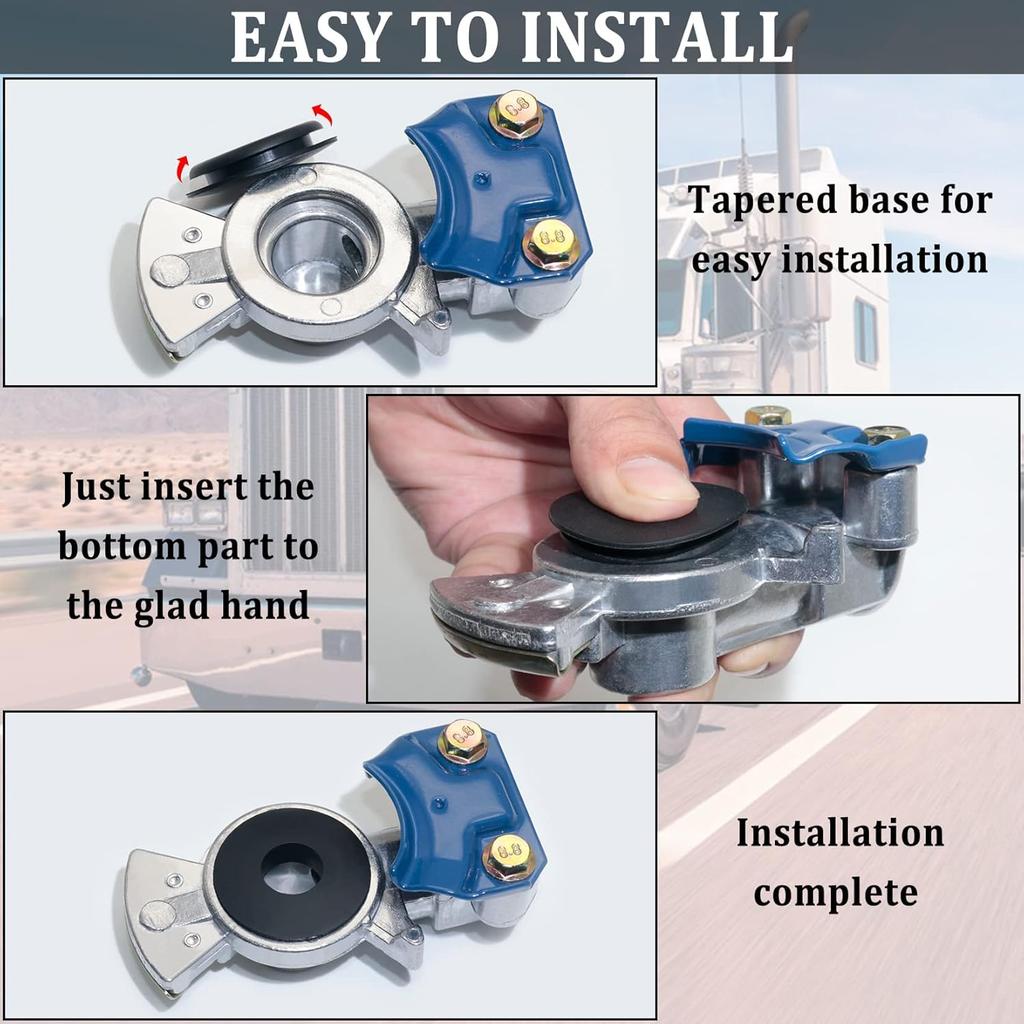 Уплотнение Глэдхэнд, 20 шт. Шайбы Глэдхэнд Резиновые уплотнения Черная прокладка Эластичные втулки Для полуприцепов Прицепов Тормозные воздушные шланги Номер детали 10028