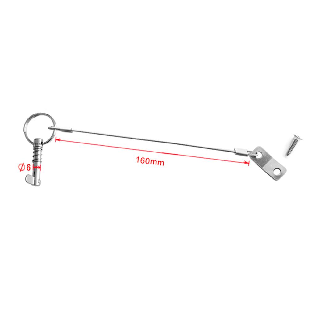 Durable Stainless Steel Quick Release Pin Marine Deck Hinge Jaw Slide Fitting for Pool Boats
