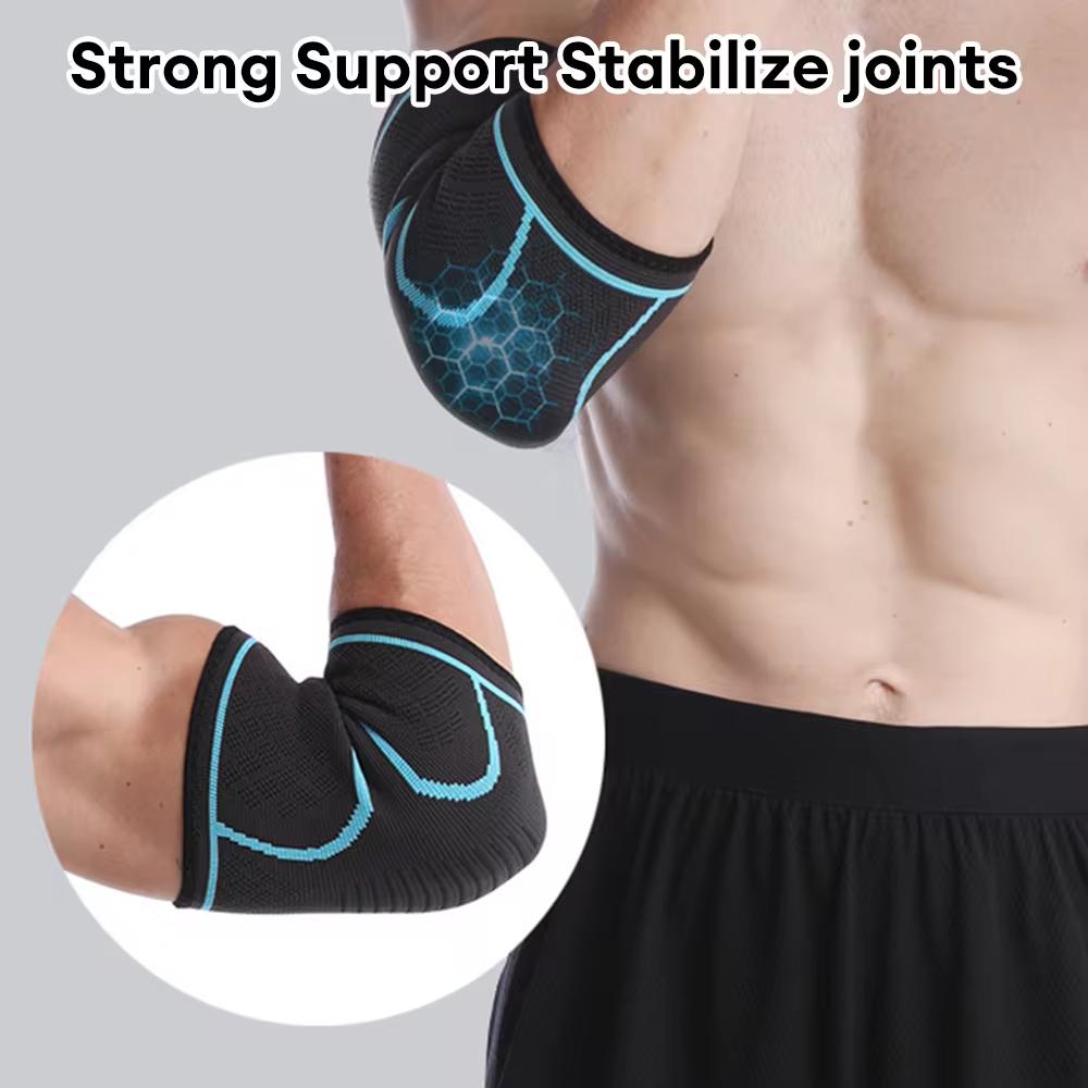 Цельная поддержка локтя, эластичная нейлоновая защитная накладка для тренажерного зала и фитнеса, впитывающая пот, спортивная безопасность, баскетбольная игра, рукав для рук, локоть