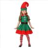 2025 Girl Boy Christmas Elf Costumes Santa Claus Suit Festival Halloween Cosplay Sets Green Elves Clothes