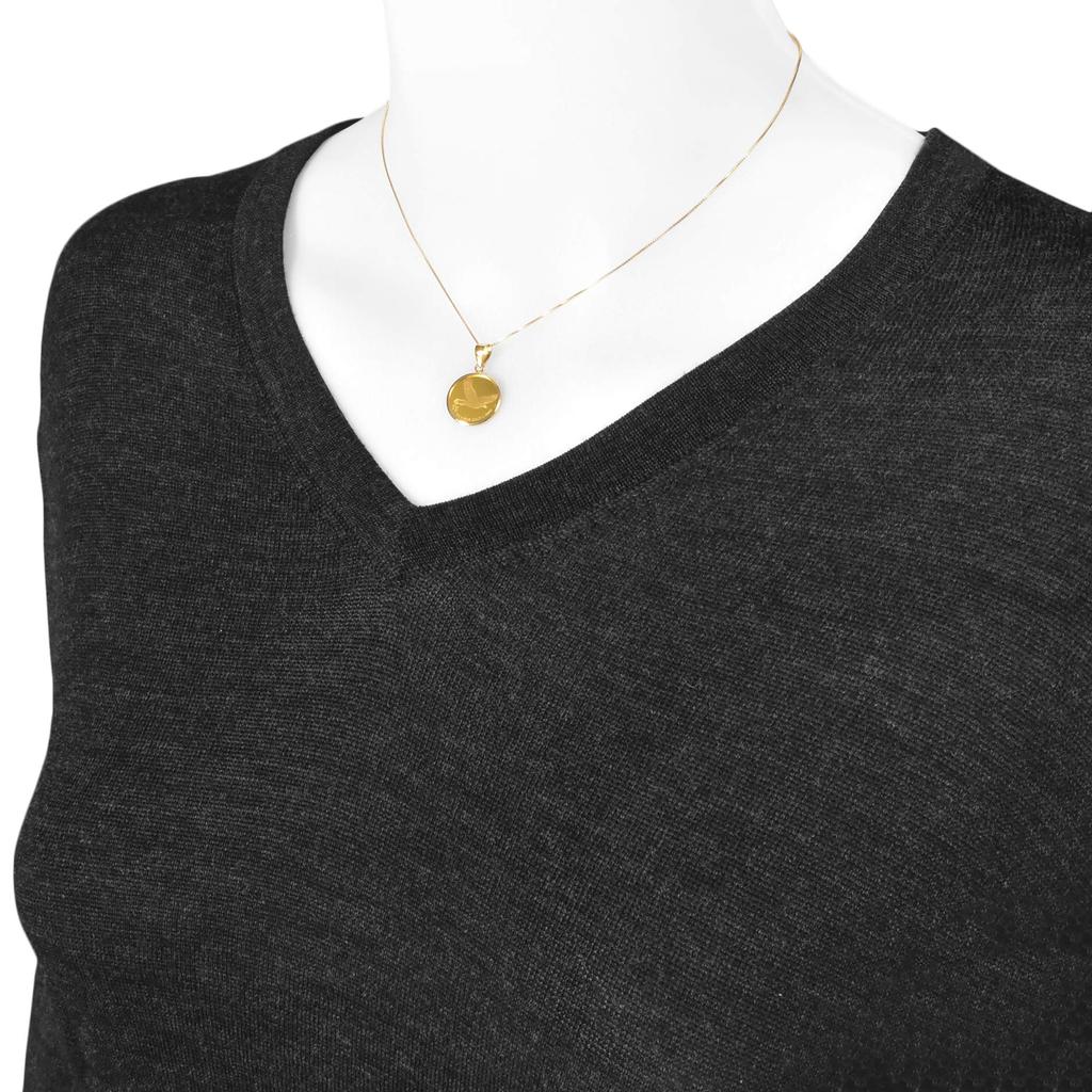 Подвеска-монета Speranza из чистого золота 24 карата с простым дизайном и гравировкой с изображением индейского орла, 1/25 унции, 18 карат,