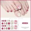 White Flash Toe Nail Sticker Removable Toenail Nail Stickers New Foot Nail Stickers Foot Toe