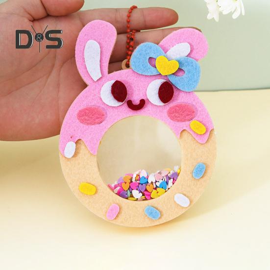 1 комплект, набор для шитья кукол с изображением животных из мультфильмов, набор для шитья из нетканого материала, для поделок, для поделок, для начинающих, для мальчиков и девочек, подарок