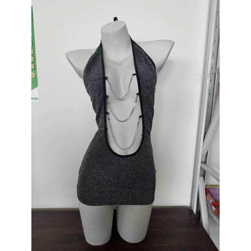 Сексуальное женское нижнее белье с глубоким V-образным вырезом, облегающее ягодицы, с открытой спиной, игривое, свободное, облегающая форма секретаря, сексуальная, потрясающая, наряд для ночного клуба