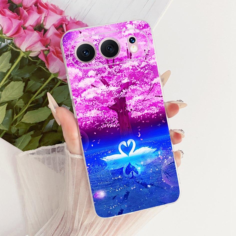 6.55" Чехол для Honor 500 5G Модный Цветок Бант Мягкий Тонкий Силиконовый Чехол для Телефона Для Honor 500 Pro Funda MEY-AN00 Honor500 Capa
