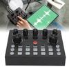 Live Sound Card Professional Reverb Effects Adjustable Bass Treble Dual Microphone Ports Dual Channe