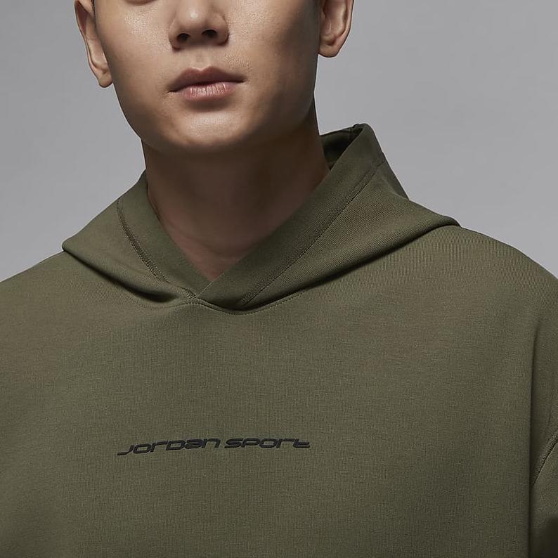 Jordan Sport Hoop Fleece Dri-FIT Solid Color Hoodie Men Hoodies Olive-Green HF0281-222