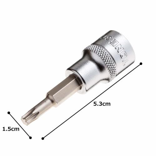TONE Torx Socket (Strong Type) HP3TX-T25 Drive Angle 9.5mm (3/8") T25