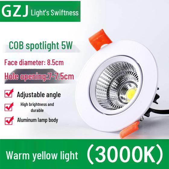 Recessed 20W Spotlight Downlight for Clothing Stores, 15-30W Commercial Ceiling Light