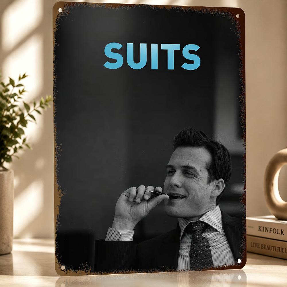 Suits TV Show Metal Poster Perfect Gift for Fans Lovers Customized Wall Art Metal Sign for Luxury Decoration Home Decorations