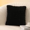 Thick Striped Square Pillow Cushion Cover Soft Plush Pillow Case Protector New Cushion Cover