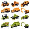 Children Educational Toys Simulation Sliding Alloy Mini Engineering Car Excavator Bulldozer Roller Dumper Boy Birthday Gift