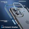 PuyaTeya iPhone 11 Shockproof Case Translucent Black/Gray