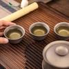 Pure Titanium Double-Wall Teacup 35ml Mini Gong Dao Cup Heat-Resistant Travel Tea Modern Minimalist Design
