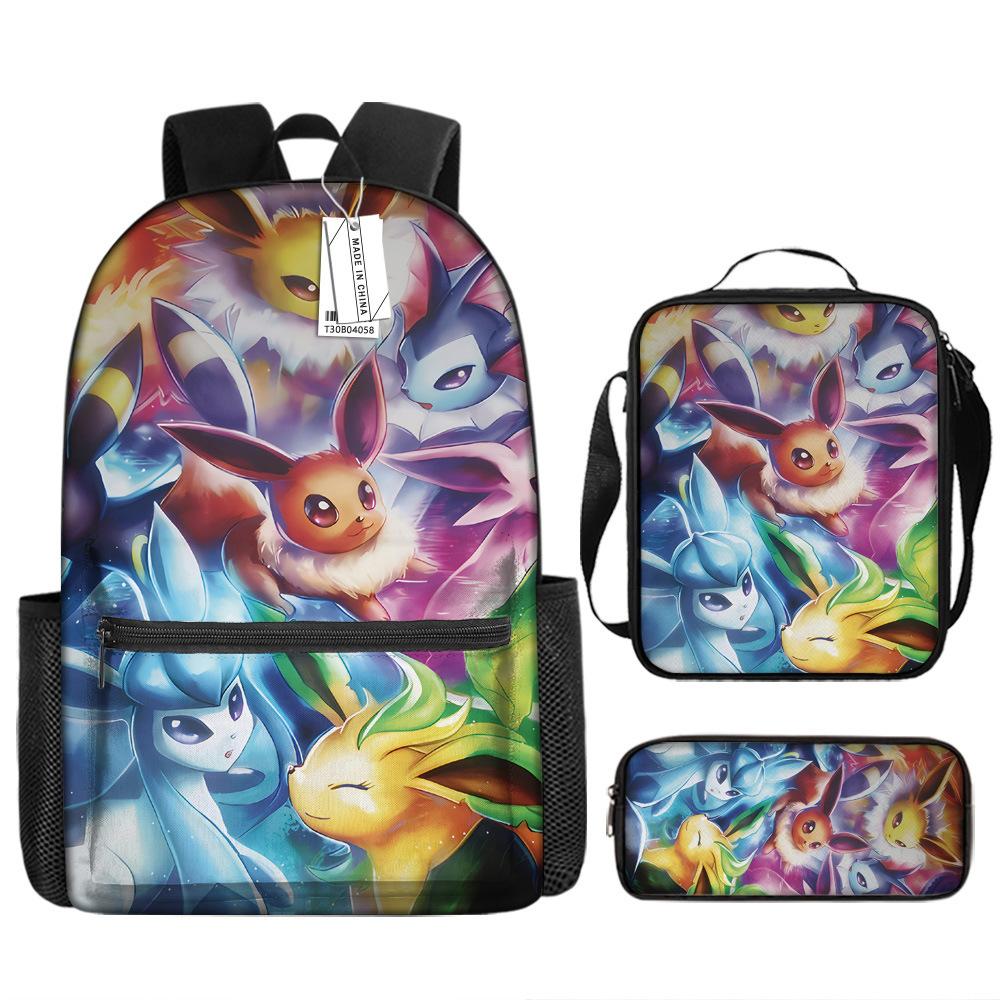 Школьный сезон Студент Школьная сумка Покемон Рюкзак Pokémon Мультяшная сумка Пенал