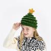 Festive Knitted Parent-Child Hats: Western Christmas Tree Star Design
