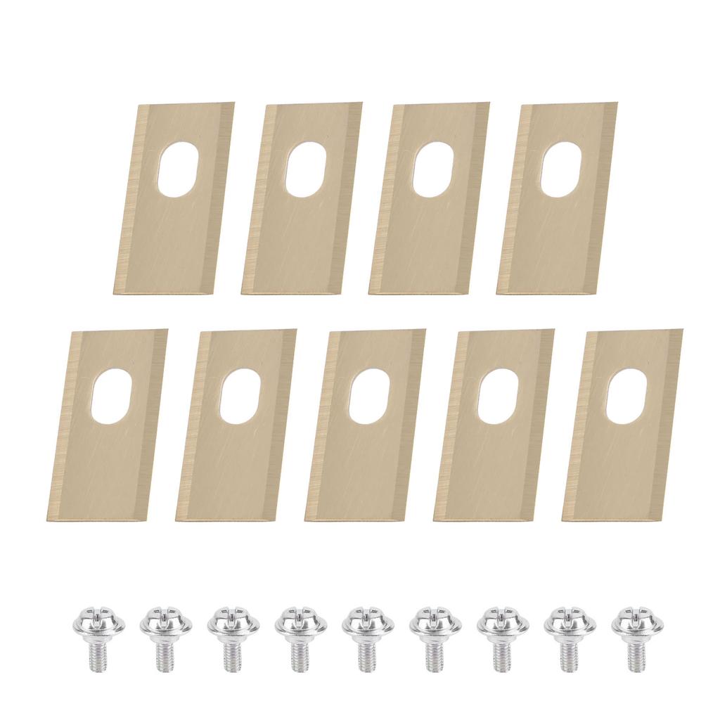 Lawn Mower Blades Stainless Steel Replacement Cutting Blade 7x10.8mm Center Holes Suitable for Dreame Lawnmower Accessories