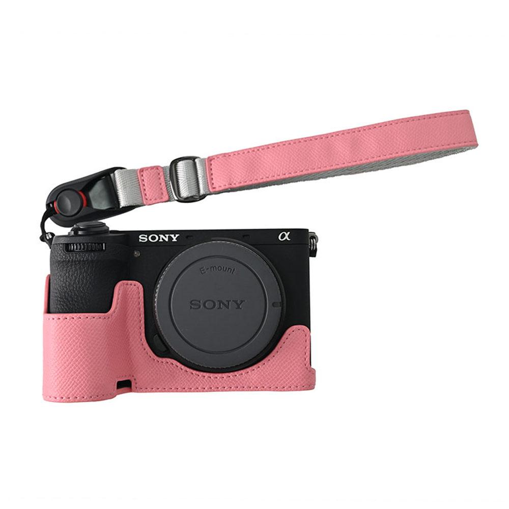 Получехол из искусственной кожи для камеры Sony A6700, крышка с отверстием для аккумулятора, скин