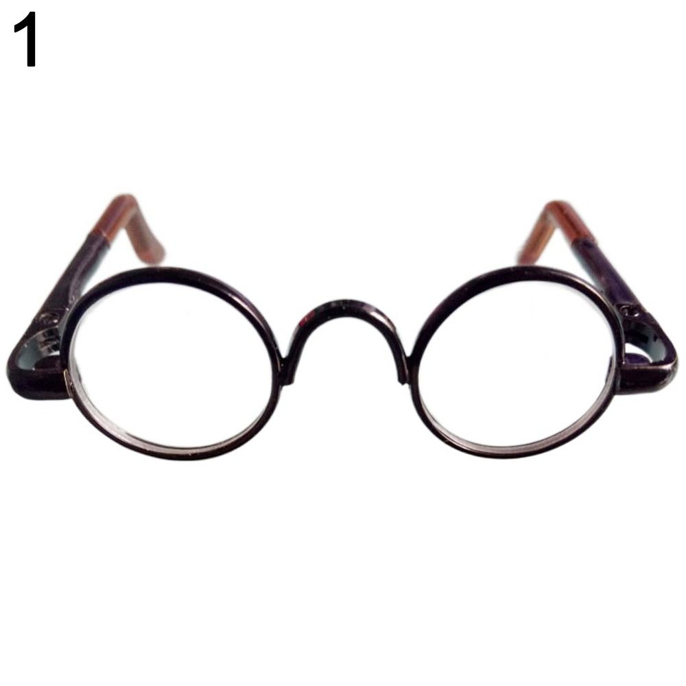 Accessories Mini Plush Doll Glasses Clothes Plush Doll Eyeglasses Cute Round Frame For 10cm Dolls