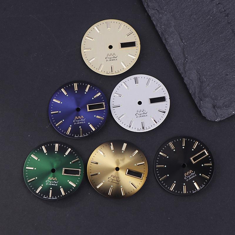 Винтажный циферблат часов Diy Parts 3 A Dual Calendar Literal Мужские часы Аксессуары для механизма 46941/46943