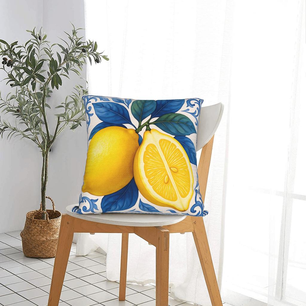 Pillow Cover Fruit Lemon Morden Pillow Case For Sofa Home Decor Pillowcases