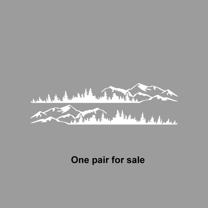 Carlow Hills and Forest Scene Дизайн приключений на открытом воздухе, наклейки для приключений на открытом воздухе, украшения на природную тематику, прочный винил