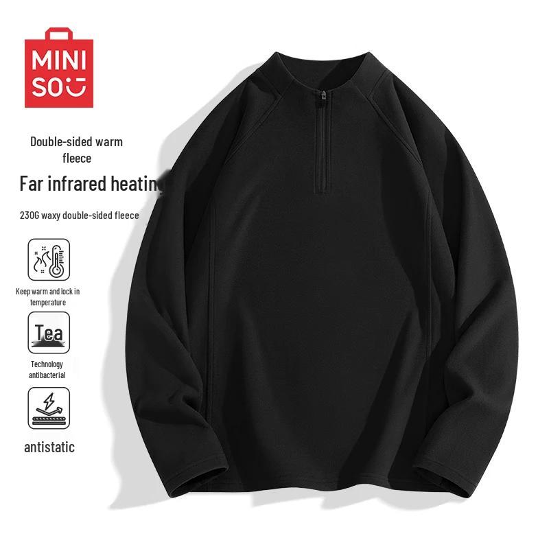 MINISO Мужская термофутболка с длинным рукавом, базовый слой