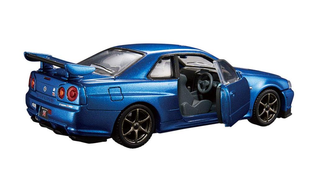 Tomica Premium RS Nissan Skyline II Nur GT-R V-spec (Бэйсайд Блю)