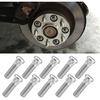 5 шт. Колесные шпильки для автомобиля, M12X1.5 Важные автомобильные аксессуары Колесные болты Надежно крепят ступицы колес Совместимы с Toyota Chevy Lexus Scion Pontiac, Заменяет