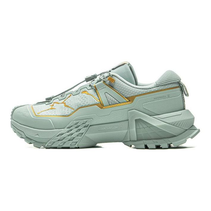 Li Ning Outdoor CF Tracing, Xingchuan Pro Амортизация, Износостойкие Низкие Туристические Ботинки Унисекс Зеленые AHTU017-6