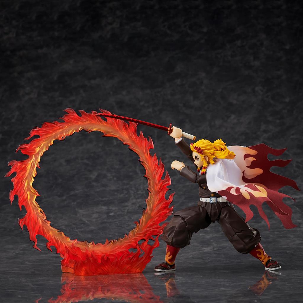 Figma Demon Kimetsu no Yaiba Rengoku Anjuro Подвижная фигурка Slayer, окрашенная в пластик, без масштаба