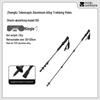 MOBIGARDEN NX25667010 Telescopic Aluminum Trekking Pole