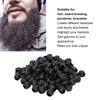 100pcs Hair Jewelry Dreadlocks Black Hair Braiding Beads DIY Hair Beard Decoration Accessories