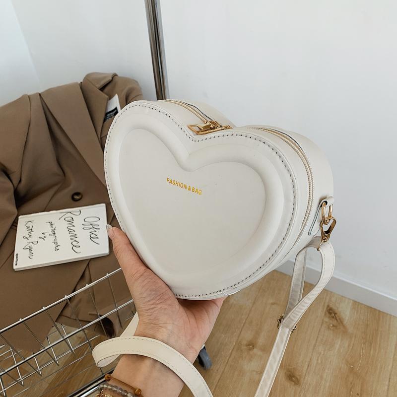 Милые девушки красные сумки через плечо в форме сердца модная женская кожаная сумка через плечо новая повседневная мини-сумка для мобильного телефона