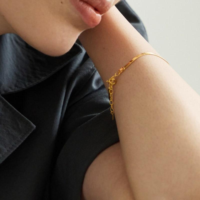 ENOUGHLIP Простой Серебряный Браслет