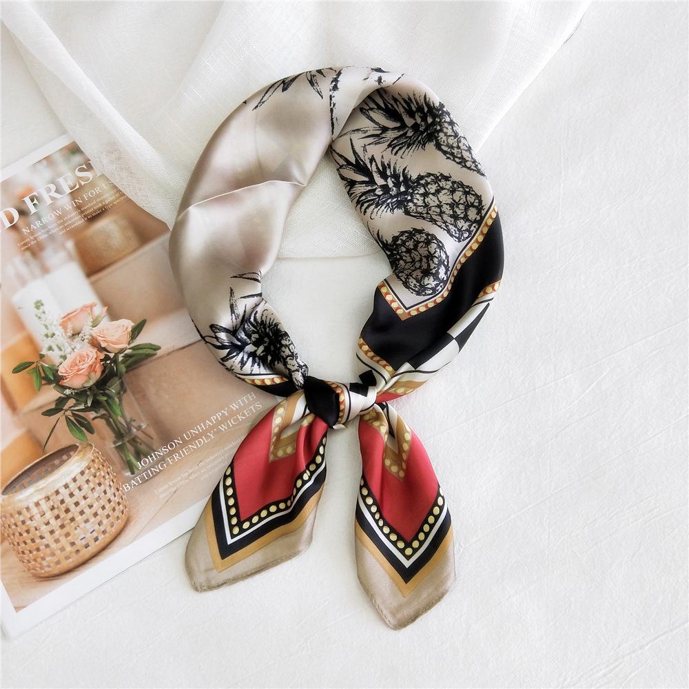 Fashion Decoration Scarf Hairband Tie Hair 70 Small Square Scarf Silk Scarf Women'S Spring And Autumn Versatile Small Scarf Professional Scarf