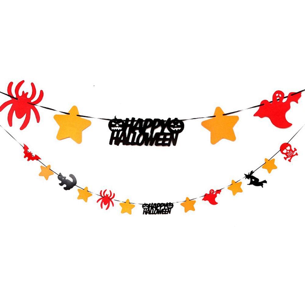 House Halloween Festival Ornaments Halloween Decor Hanging Garland Paper Chain Halloween Banner